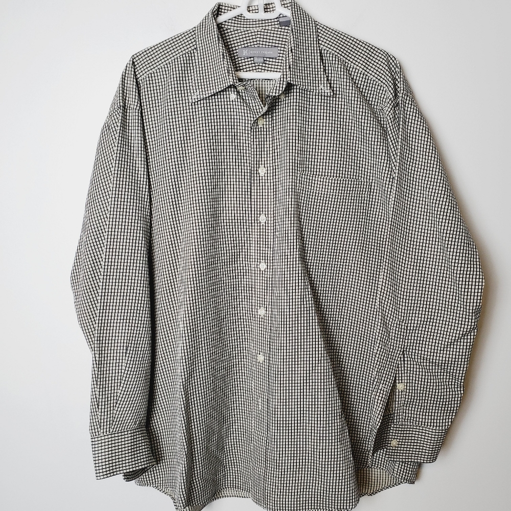 Hickey Freeman Checked Shirt 17 1/2 - 33